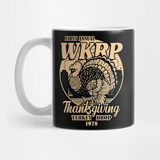 Thanksgiving Day Turkey Drop WKRP in Cincinnati Vintage Retro Funny Gift Mug